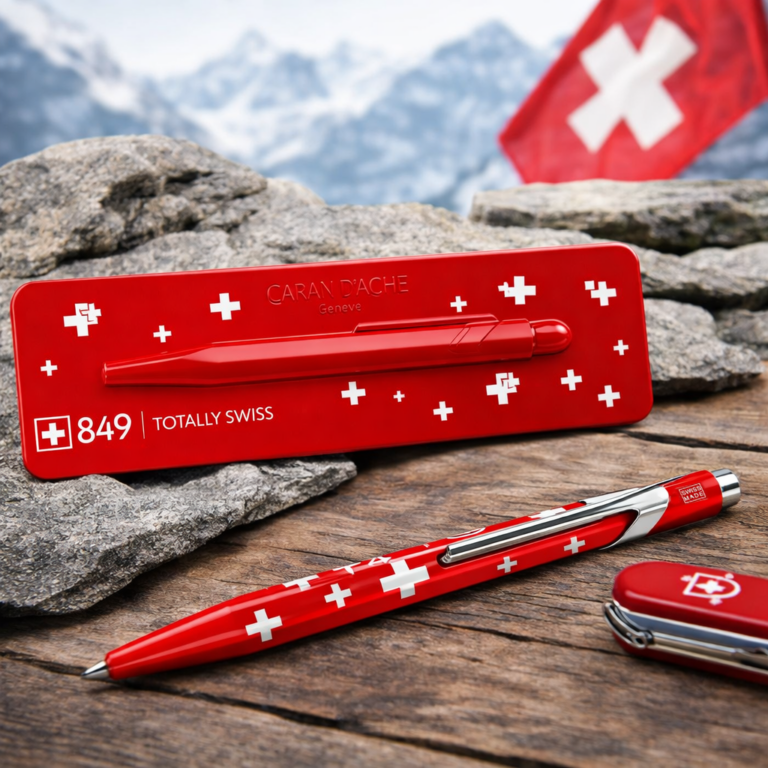 849 TOTALLY SWISS BALLPOINT PEN WITH CASE Swiss Made