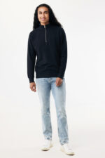IQONIQ Elgon recycled cotton quarter zip sweater - Image 5
