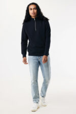 IQONIQ Elgon recycled cotton quarter zip sweater - Image 6