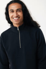 IQONIQ Elgon recycled cotton quarter zip sweater - Image 9