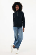 IQONIQ Elgon recycled cotton quarter zip sweater - Image 10