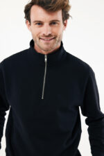 IQONIQ Elgon recycled cotton quarter zip sweater - Image 17