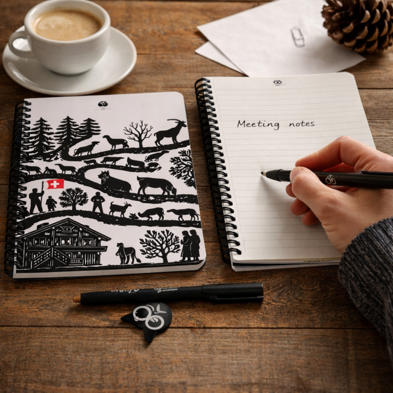 WhyNote reusable notebook A5 design Swiss Made