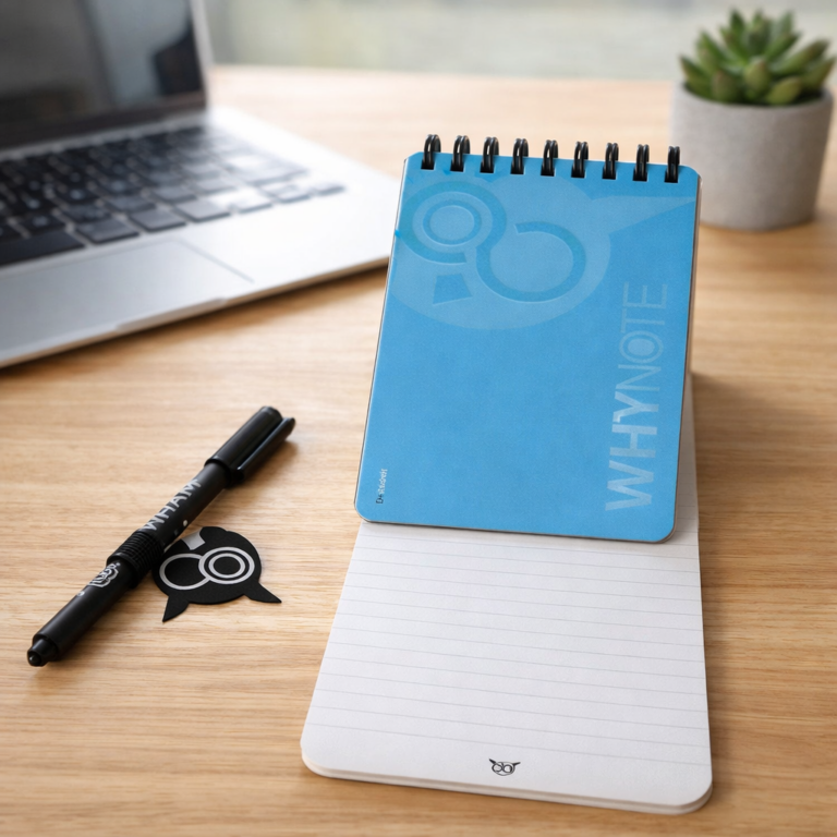 WhyNote reusable notebook A6 Swiss Made